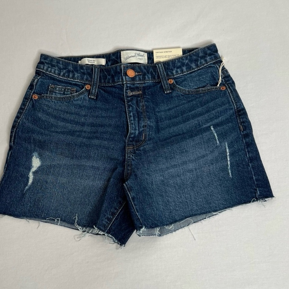 Universal Thread Goods Co, Vintage Midi Denim Shorts New Size 0/25R Blue